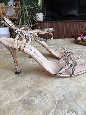 Manolo Snakeskin Heel
